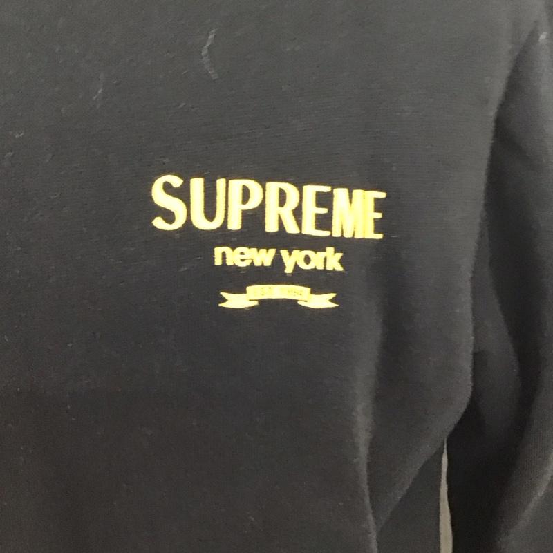 シュプリーム Supreme カットソー 長袖 16aw 長袖カットソー カラーシャツ ポロシャツ スウェット ラガーシャツ M ロゴ、文字 黒 / ブラック /  メンズ USED 古着 中古 10125458