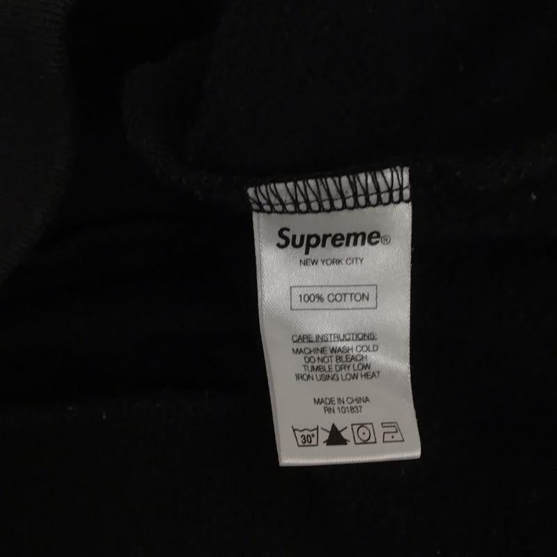 シュプリーム Supreme カットソー 長袖 16aw 長袖カットソー カラーシャツ ポロシャツ スウェット ラガーシャツ M ロゴ、文字 黒 / ブラック /  メンズ USED 古着 中古 10125458