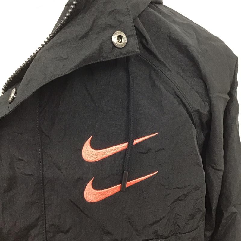 ナイキ NIKE ジャケット、上着 ジャケット、ブレザー dj0477-010 ナイロンジャケット カジュアルジャケット アウター XL ロゴ、文字 黒 / ブラック /  メンズ USED 古着 中古 10125463