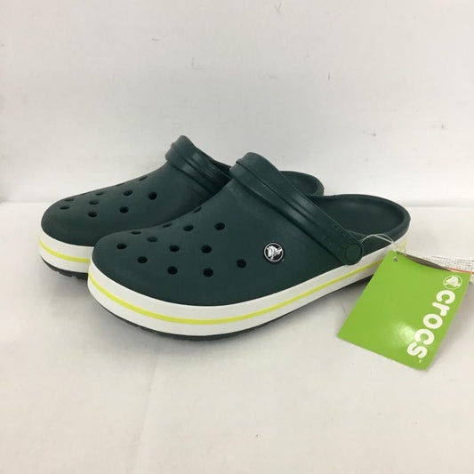 クロックス crocs サンダル サンダル 11016-3S0 クロックバンド Crocband 27.0cm 無地 緑 / グリーン /  メンズ USED 古着 中古 10125488