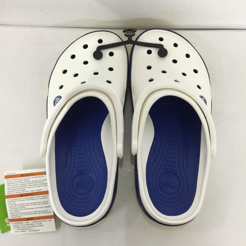 クロックス crocs サンダル サンダル front court clog フロントコート 27.0cm 無地 白 / ホワイト / X 青 / ブルー / X 黄 / イエロー /  メンズ USED 古着 中古 10125491