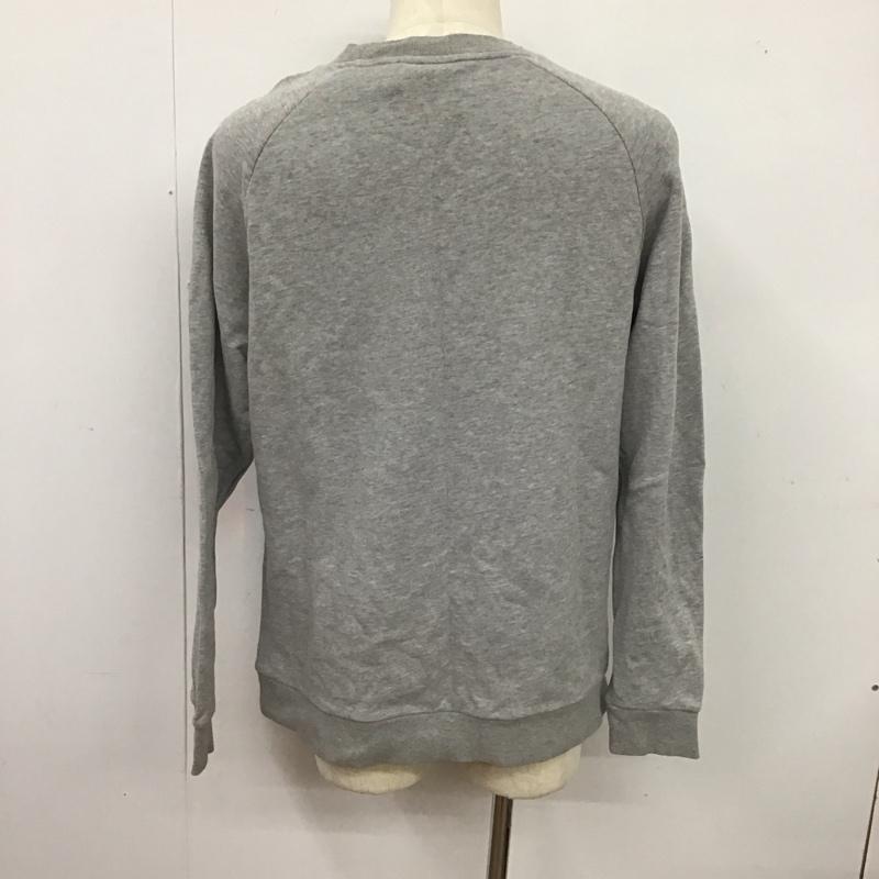 アディダス adidas トレーナー 長袖 dh4785 長袖トレーナー スウェット クルーネック プルオーバー プリント 灰 / グレー /  メンズ USED 古着 中古 10125495