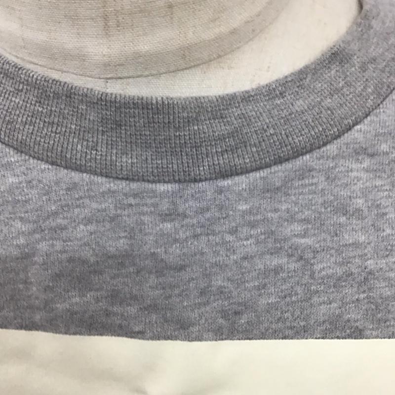 アディダス adidas トレーナー 長袖 dh4785 長袖トレーナー スウェット クルーネック プルオーバー プリント 灰 / グレー /  メンズ USED 古着 中古 10125495