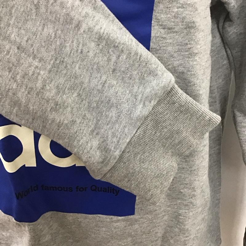 アディダス adidas トレーナー 長袖 dh4785 長袖トレーナー スウェット クルーネック プルオーバー プリント 灰 / グレー /  メンズ USED 古着 中古 10125495
