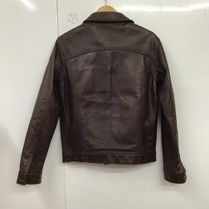 フルカウント FULLCOUNT ジャケット、上着 ジャケット、ブレザー レザージャケット ボタンジャケット アウター 38 無地 茶 / ブラウン /  メンズ USED 古着 中古 10125505