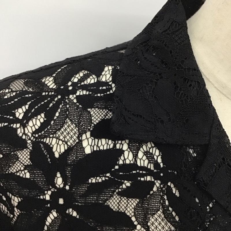 ニードルス Needles シャツ、ブラウス 半袖 半袖シャツ 総柄シャツ シースルーシャツ L 総柄 黒 / ブラック /  メンズ USED 古着 中古 10125511