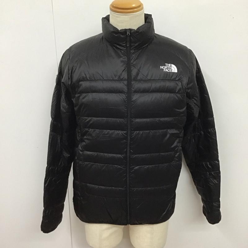 ザノースフェイス THE NORTH FACE ジャケット、上着 ダウンジャケット nd91902 ライトヒートジャケット ジップアップジャケット ダウンジャケット L ロゴ、文字 黒 / ブラック /  メンズ USED 古着 中古 10125524