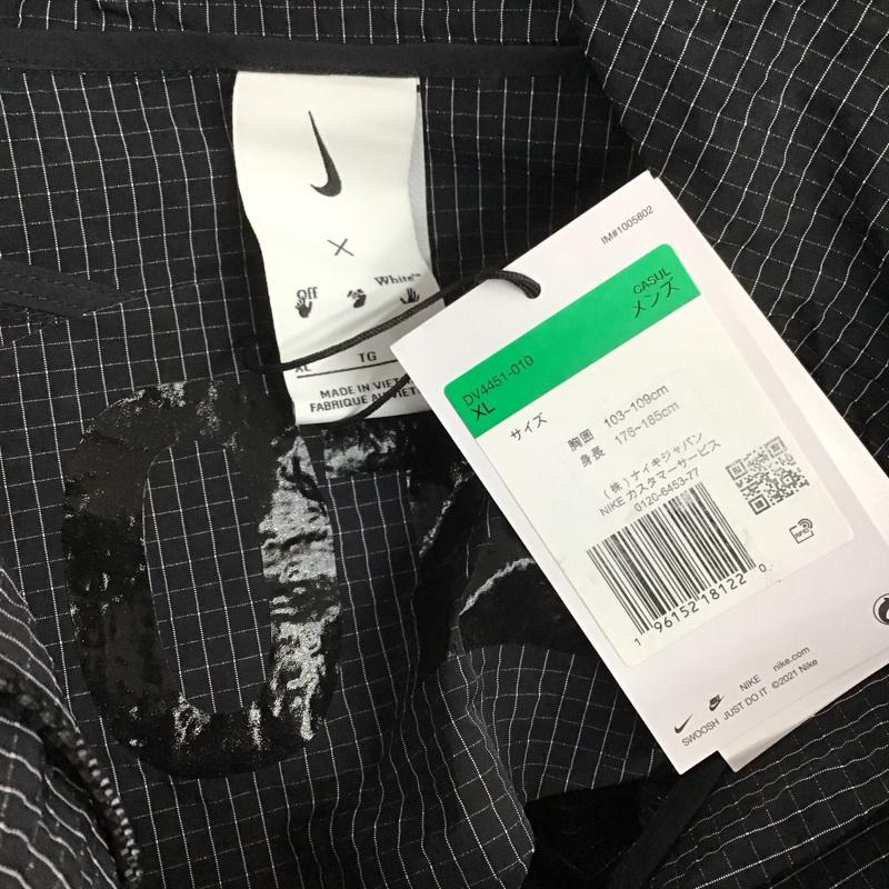 ナイキ NIKE ジャケット、上着 ジャケット、ブレザー dv4451-010 ナイキ offwhite ASMNRGMCANORAK プルオーバージャケット XL チェック 黒 / ブラック /  メンズ USED 古着 中古 10125527