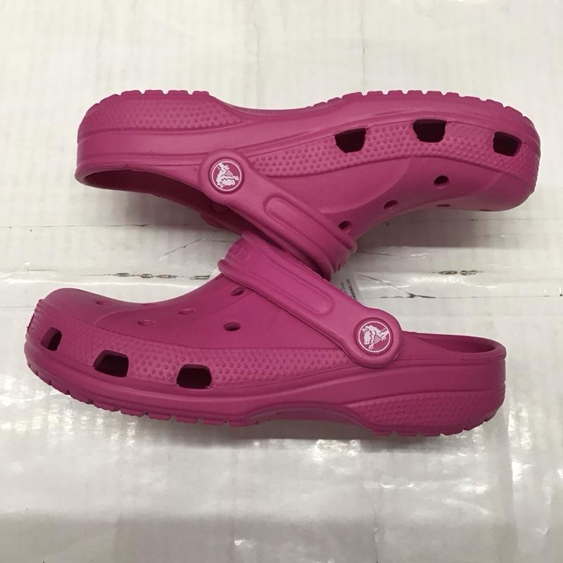 クロックス crocs シューズ シューズ 15908-670 ralen clog K 21cm サンダル 21.0cm 無地 桃 / ピンク /  ガールズ USED 古着 中古 10125529
