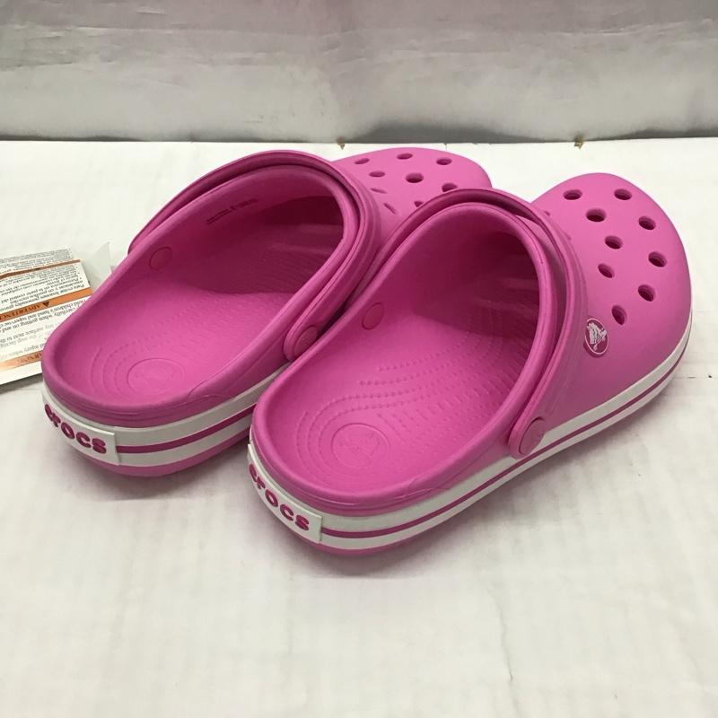 クロックス crocs シューズ シューズ 204537-6U9 クロックバンド キッズ 19.5cm 19.5cm 無地 桃 / ピンク /  ガールズ USED 古着 中古 10125532