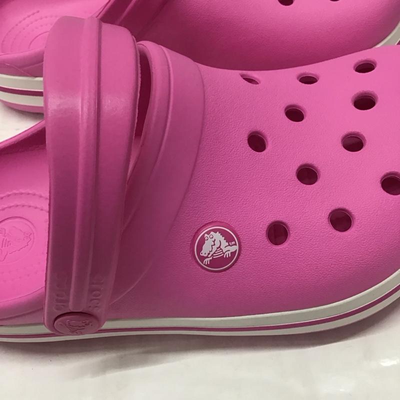クロックス crocs シューズ シューズ 204537-6U9 クロックバンド キッズ 19.5cm 19.5cm 無地 桃 / ピンク /  ガールズ USED 古着 中古 10125535