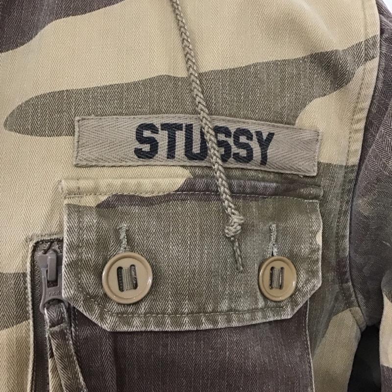 ステューシー STUSSY ジャケット、上着 ジャンパー、ブルゾン ジップアップジャケット アウター ミリタリージャケット L プリント マルチカラー / マルチカラー /  メンズ USED 古着 中古 10125551