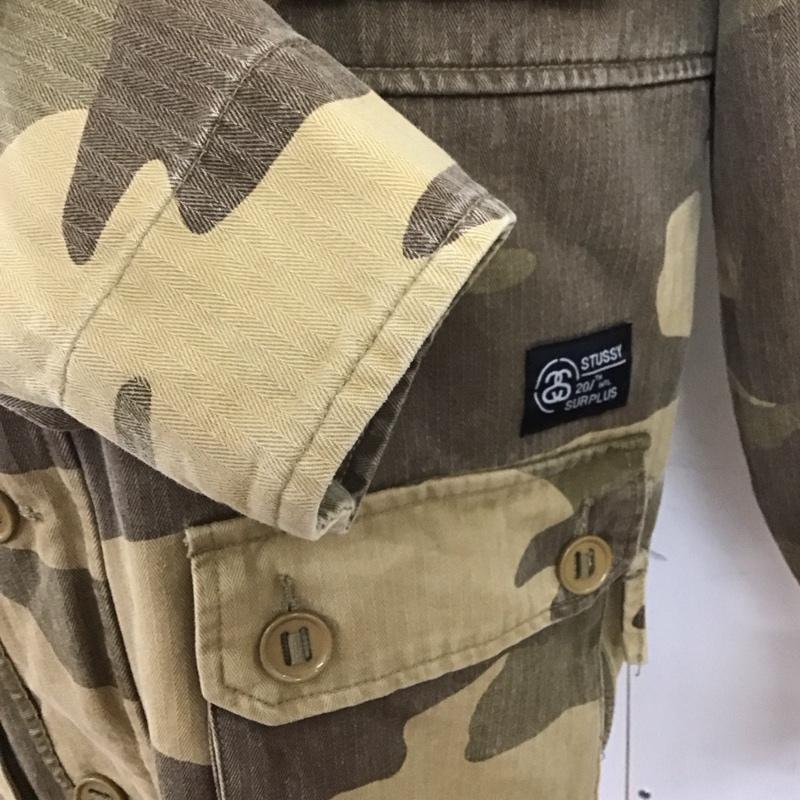 ステューシー STUSSY ジャケット、上着 ジャンパー、ブルゾン ジップアップジャケット アウター ミリタリージャケット L プリント マルチカラー / マルチカラー /  メンズ USED 古着 中古 10125551