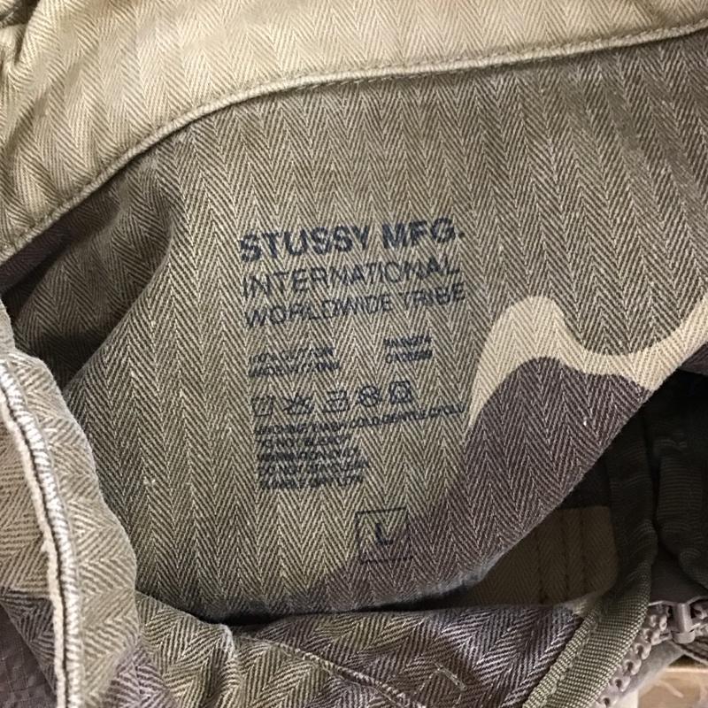 ステューシー STUSSY ジャケット、上着 ジャンパー、ブルゾン ジップアップジャケット アウター ミリタリージャケット L プリント マルチカラー / マルチカラー /  メンズ USED 古着 中古 10125551