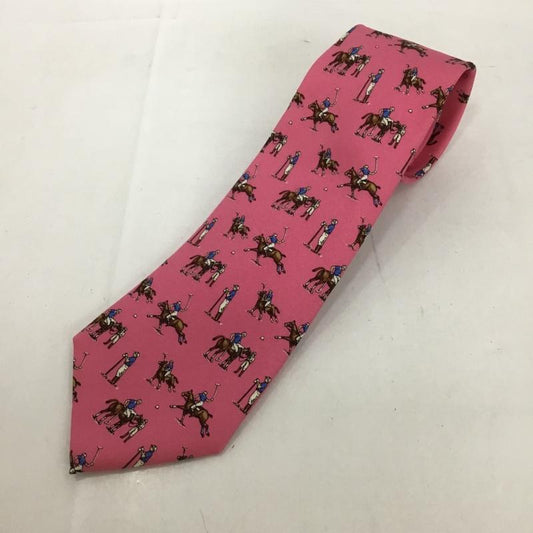ポロラルフローレン POLO RALPH LAUREN ネクタイ ネクタイ シルク 総柄 桃 / ピンク /  メンズ USED 古着 中古 10125562