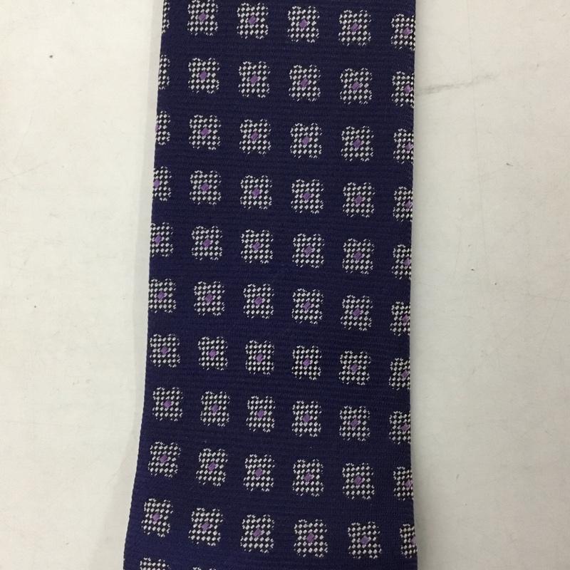 ヴェルサーチ VERSACE ネクタイ ネクタイ シルク 総柄 紺 / ネイビー /  メンズ USED 古着 中古 10125564