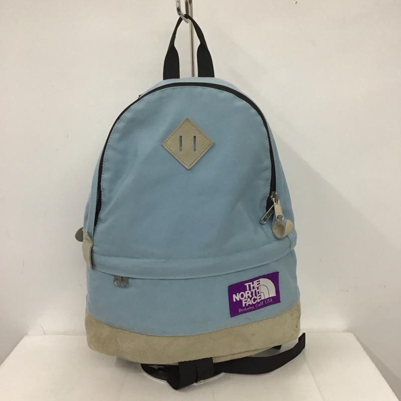 ザ ノースフェイス パープルレーベル THE NORTH FACE PURPLE LABEL リュックサック、デイパック リュックサック、デイバッグ NN7403N ミディアム デイパック ロゴ、文字 水色 / ライトブルー / X 灰 / グレー / X 黒 / ブラック /  メンズ USED 古着 中古 10125573