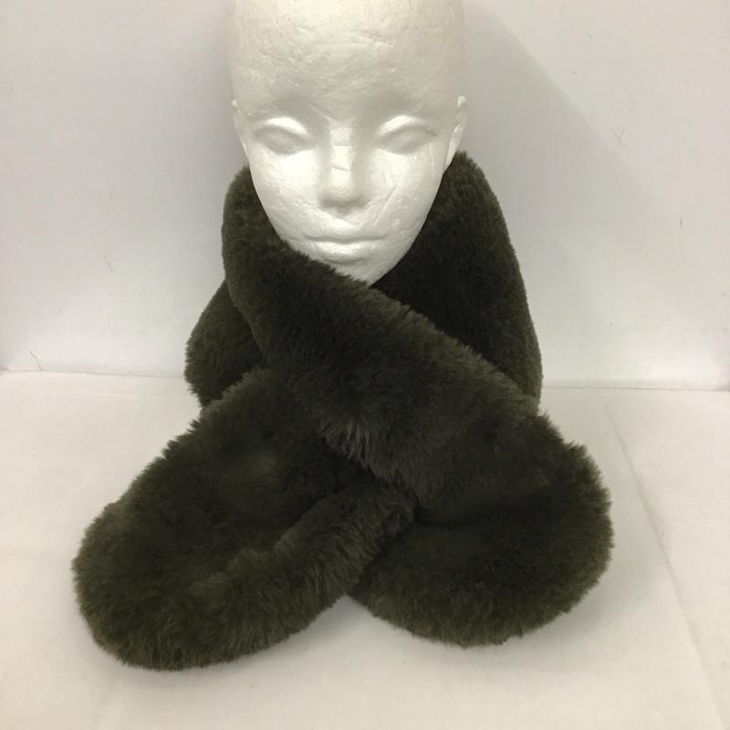 スティーブンアラン Steven Alan マフラー マフラー フェイクファー 無地 カーキ / カーキ /  レディース USED 古着 中古 10125575