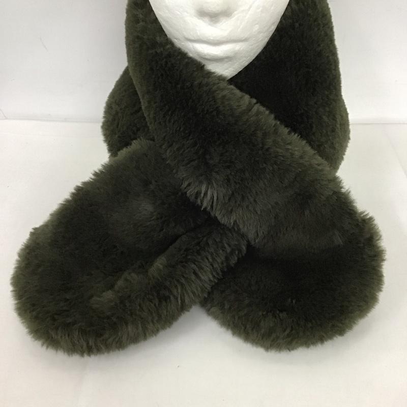 スティーブンアラン Steven Alan マフラー マフラー フェイクファー 無地 カーキ / カーキ /  レディース USED 古着 中古 10125575