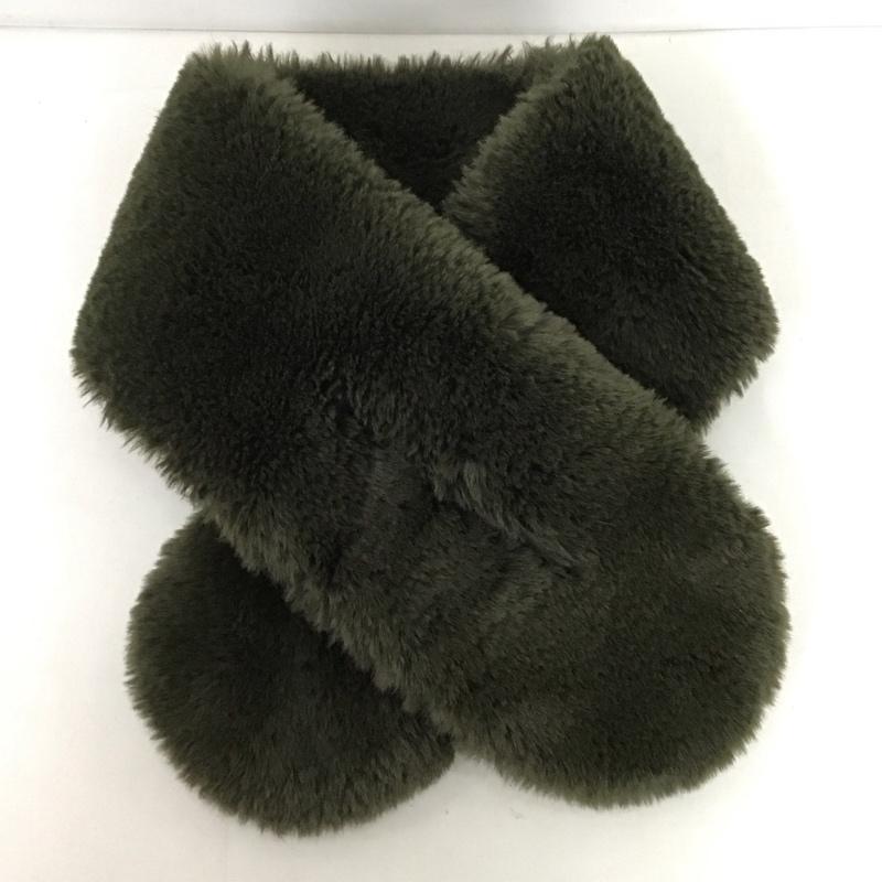 スティーブンアラン Steven Alan マフラー マフラー フェイクファー 無地 カーキ / カーキ /  レディース USED 古着 中古 10125575