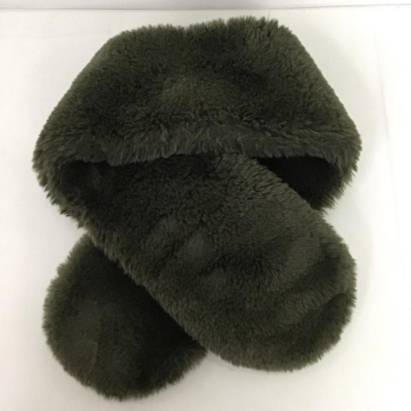 スティーブンアラン Steven Alan マフラー マフラー フェイクファー 無地 カーキ / カーキ /  レディース USED 古着 中古 10125575