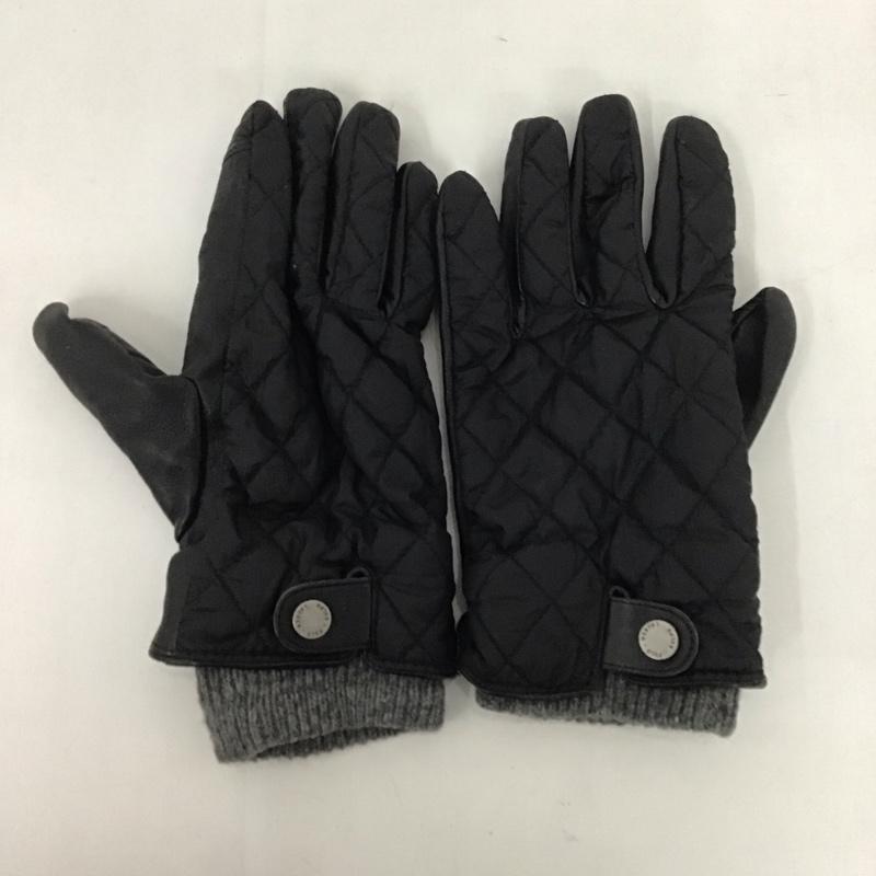ポロラルフローレン POLO RALPH LAUREN ファッション小物 手袋 キルティング 無地 黒 / ブラック /  メンズ USED 古着 中古 10125576