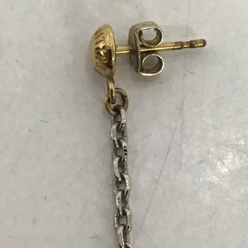 ルイヴィトン LOUIS VUITTON アクセサリー ピアス ロゴマニア チェーン M68076 ロゴ、文字 金 / ゴールド /  レディース USED 古着 中古 10125579