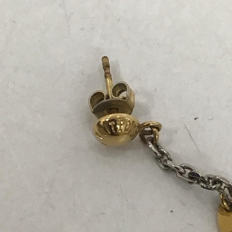 ルイヴィトン LOUIS VUITTON アクセサリー ピアス ロゴマニア チェーン M68076 ロゴ、文字 金 / ゴールド /  レディース USED 古着 中古 10125579