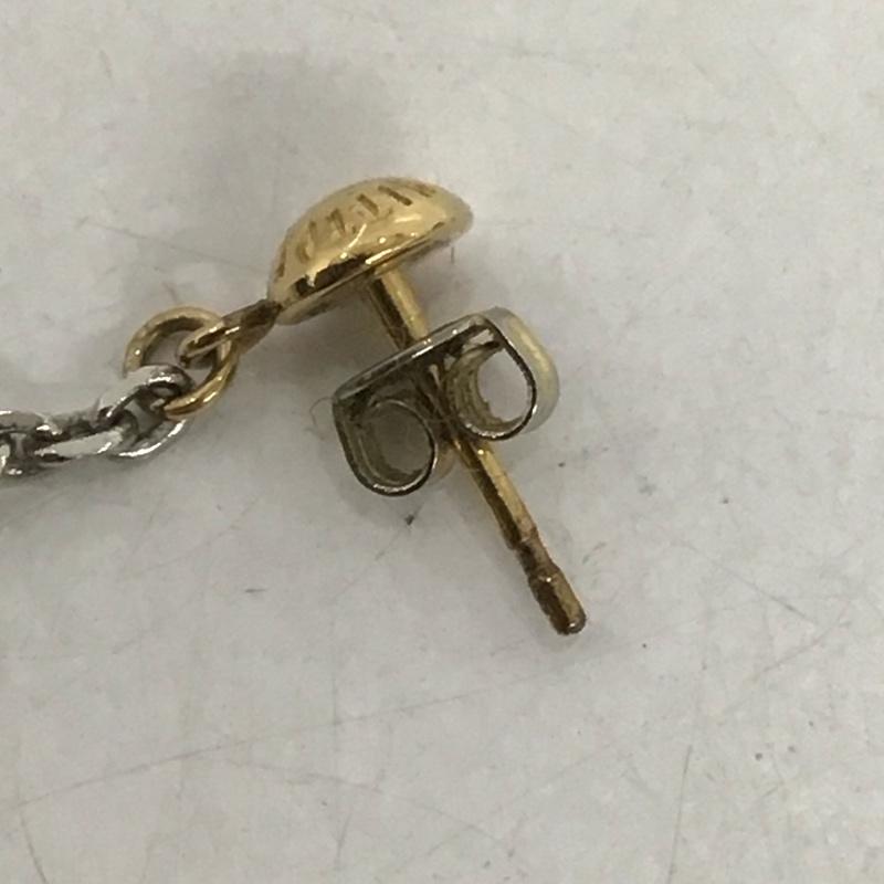 ルイヴィトン LOUIS VUITTON アクセサリー ピアス ロゴマニア チェーン M68076 ロゴ、文字 金 / ゴールド /  レディース USED 古着 中古 10125579