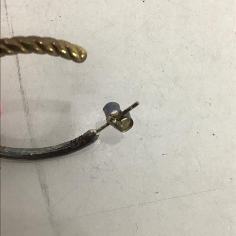 フィリップ オーディベール PHILIPPE AUDIBERT アクセサリー ピアス ループ 両耳用 無地 金 / ゴールド /  レディース USED 古着 中古 10125582