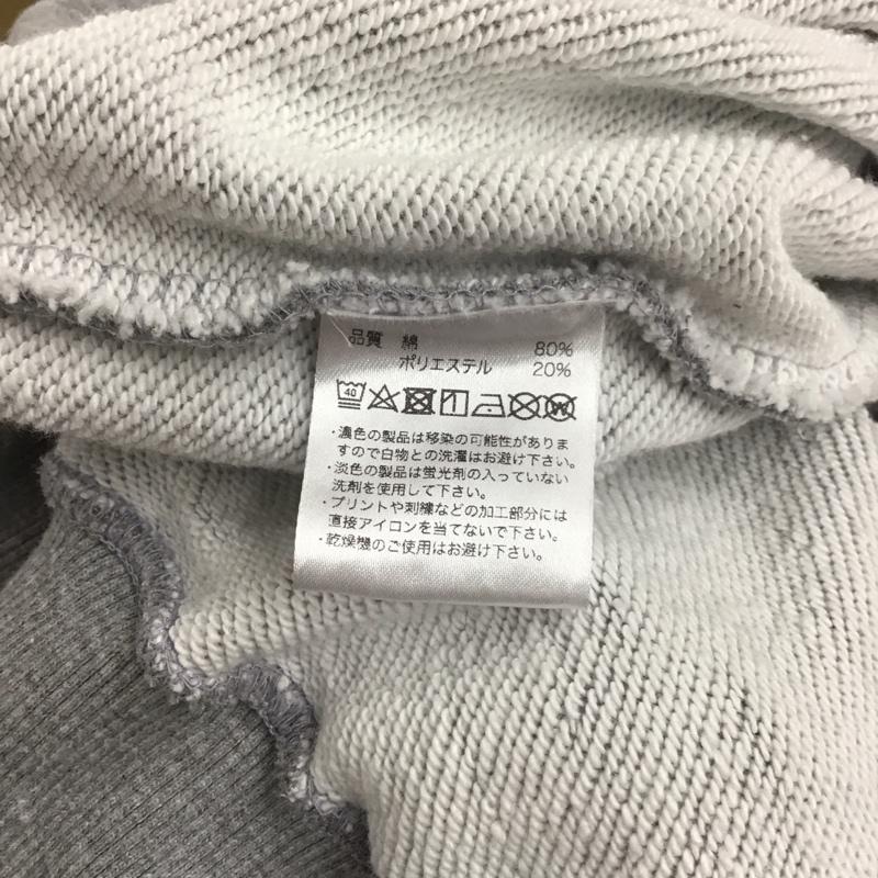 エム M トレーナー 長袖 長袖トレーナー スウェット クルーネック プルオーバー XL ロゴ、文字 灰 / グレー /  メンズ USED 古着 中古 10125592