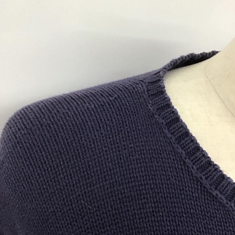 ラルフローレンスポーツ RALPH LAUREN SPORT ニット、セーター 長袖 長袖ニットカットソー クルーネック セーター L ロゴ、文字 紺 / ネイビー /  メンズ USED 古着 中古 10125594