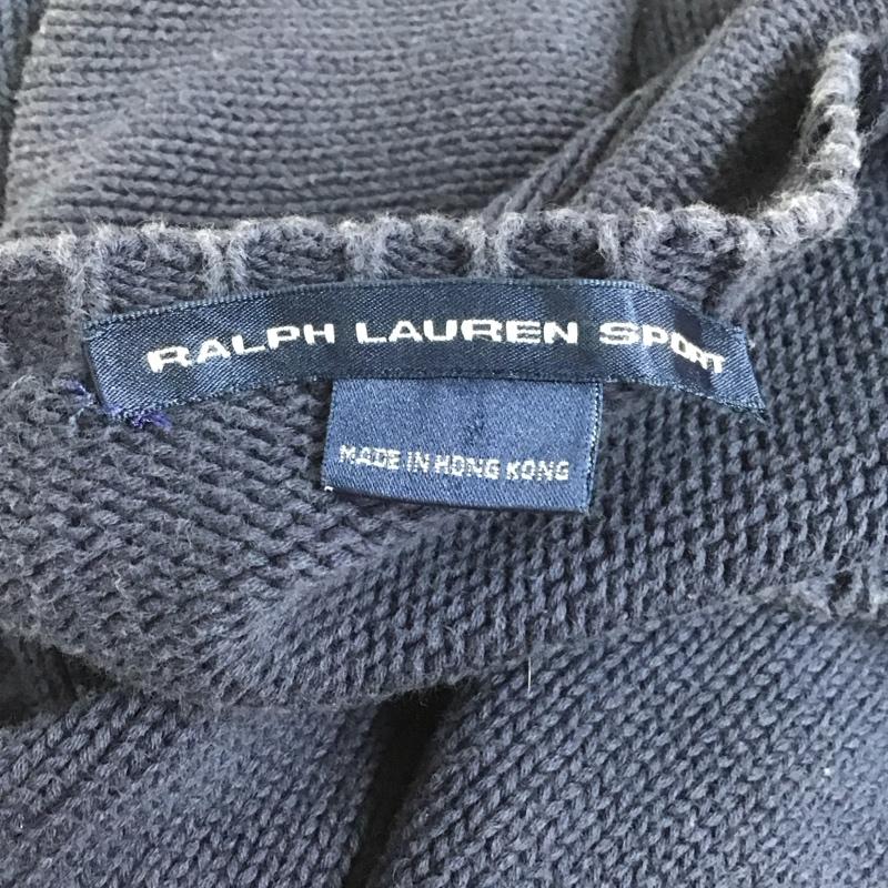 ラルフローレンスポーツ RALPH LAUREN SPORT ニット、セーター 長袖 長袖ニットカットソー クルーネック セーター L ロゴ、文字 紺 / ネイビー /  メンズ USED 古着 中古 10125594