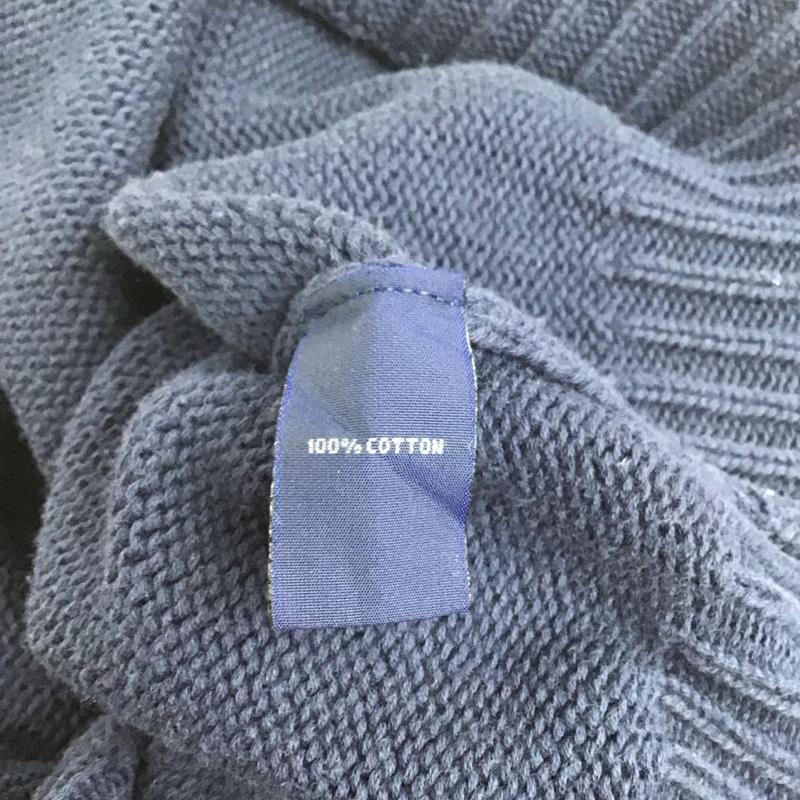 ラルフローレンスポーツ RALPH LAUREN SPORT ニット、セーター 長袖 長袖ニットカットソー クルーネック セーター L ロゴ、文字 紺 / ネイビー /  メンズ USED 古着 中古 10125594