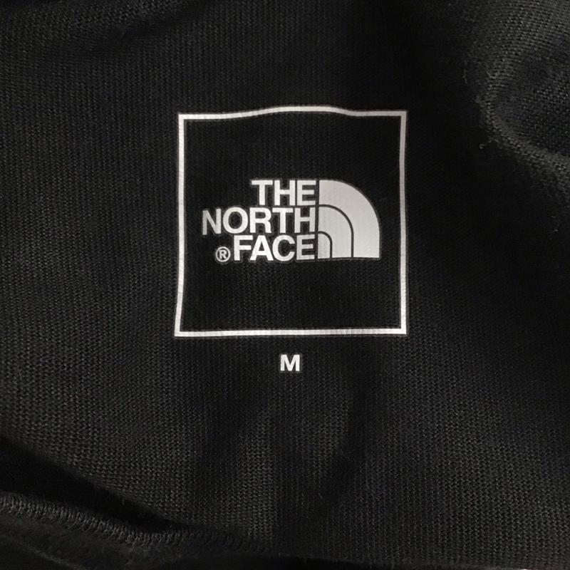 ザノースフェイス THE NORTH FACE カットソー 長袖 nt82136 ロングスリーブスクエアロゴティー 長袖カットソー プリントTシャツ M ロゴ、文字 黒 / ブラック /  メンズ USED 古着 中古 10125595