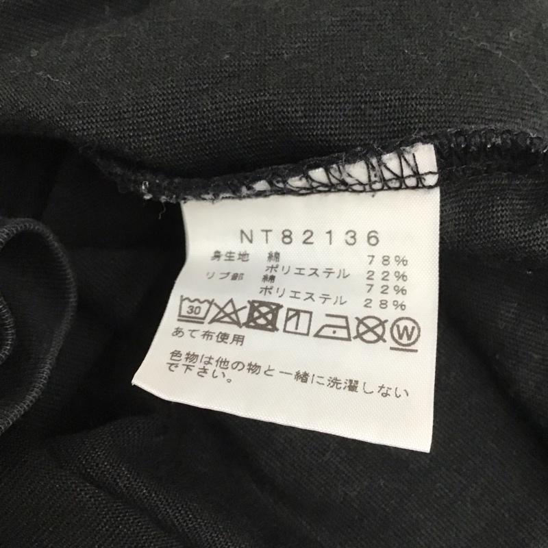 ザノースフェイス THE NORTH FACE カットソー 長袖 nt82136 ロングスリーブスクエアロゴティー 長袖カットソー プリントTシャツ M ロゴ、文字 黒 / ブラック /  メンズ USED 古着 中古 10125595