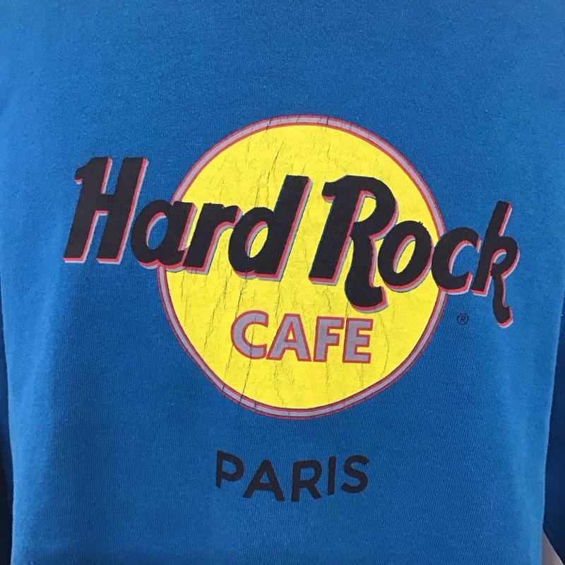 ハードロックカフェ HARD ROCK CAFE トレーナー 長袖 長袖トレーナー スウェット クルーネック プルオーバー ロゴ、文字 黒 / ブラック /  メンズ USED 古着 中古 10125612
