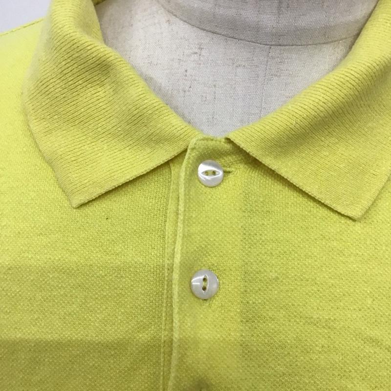 ザノースフェイス THE NORTH FACE ポロシャツ 半袖 半袖ポロシャツ 半袖カットソー カラーシャツ XL ロゴ、文字 黄 / イエロー /  メンズ USED 古着 中古 10125618