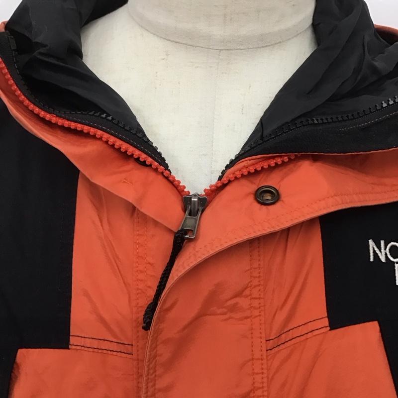 ザノースフェイス THE NORTH FACE ジャケット、上着 ジャンパー、ブルゾン np-2190 マウンテンジャケット ジップアップジャケット アウター 90s L ロゴ、文字 黒 / ブラック / X 橙 / オレンジ /  メンズ USED 古着 中古 10125621