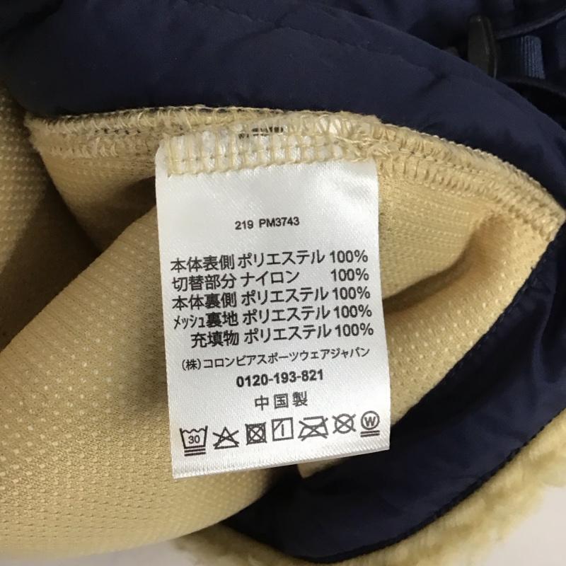 コロンビア Columbia ジャケット、上着 ジャケット、ブレザー 219 pm3743 フリースジャケット ジップアップジャケット M ロゴ、文字 ベージュ / ベージュ /  メンズ USED 古着 中古 10125623