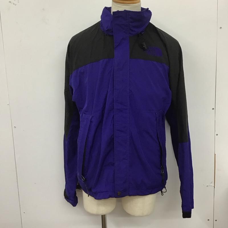 ザノースフェイス THE NORTH FACE ジャケット、上着 ジャケット、ブレザー ジップアップジャケット ナイロンジャケット アウター 90s 00s L ロゴ、文字 青 / ブルー / X 黒 / ブラック /  メンズ USED 古着 中古 10125624