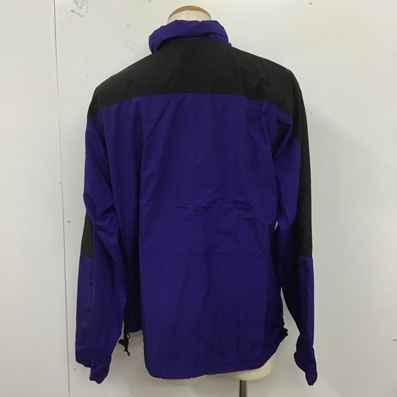 ザノースフェイス THE NORTH FACE ジャケット、上着 ジャケット、ブレザー ジップアップジャケット ナイロンジャケット アウター 90s 00s L ロゴ、文字 青 / ブルー / X 黒 / ブラック /  メンズ USED 古着 中古 10125624