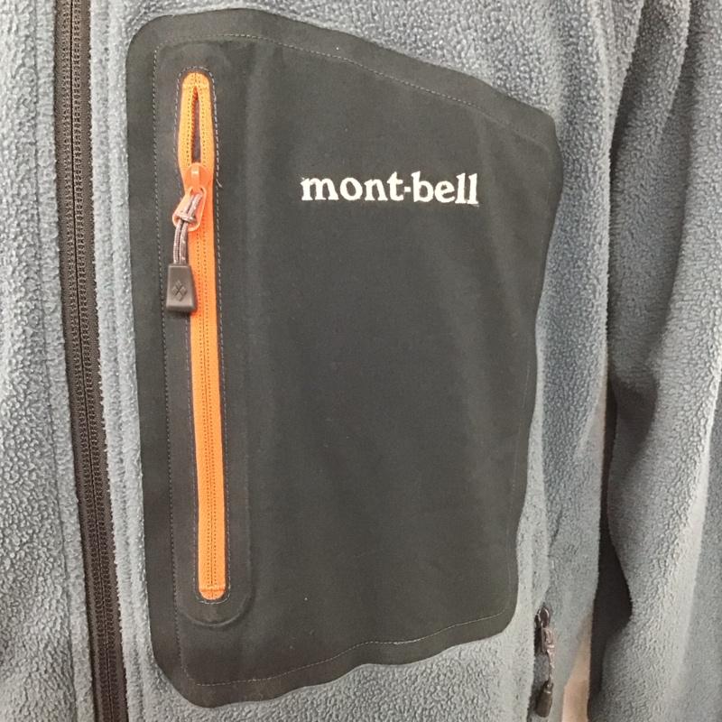モンベル mont-bell ジャケット、上着 ジャケット、ブレザー 1106591 クリマプラス100ジャケット ジップアップフリースジャケット XL ロゴ、文字 灰 / グレー /  メンズ USED 古着 中古 10125628