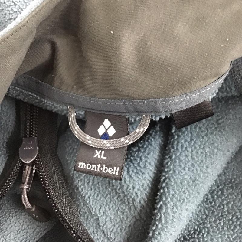 モンベル mont-bell ジャケット、上着 ジャケット、ブレザー 1106591 クリマプラス100ジャケット ジップアップフリースジャケット XL ロゴ、文字 灰 / グレー /  メンズ USED 古着 中古 10125628