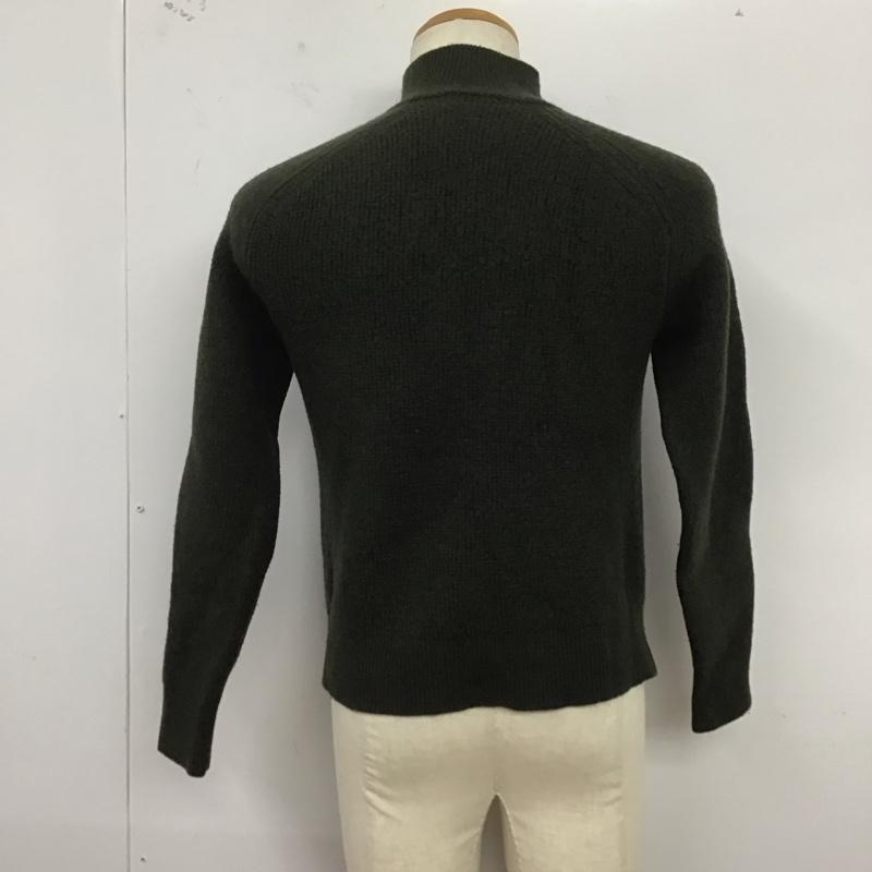 ポロラルフローレン POLO RALPH LAUREN ニット、セーター 長袖 長袖ニットカットソー ジップアップネック セーター M 無地 カーキ / カーキ /  メンズ USED 古着 中古 10125635
