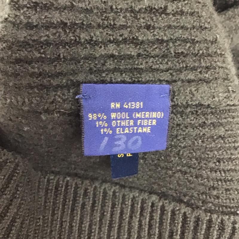ポロラルフローレン POLO RALPH LAUREN ニット、セーター 長袖 長袖ニットカットソー ジップアップネック セーター M 無地 カーキ / カーキ /  メンズ USED 古着 中古 10125635