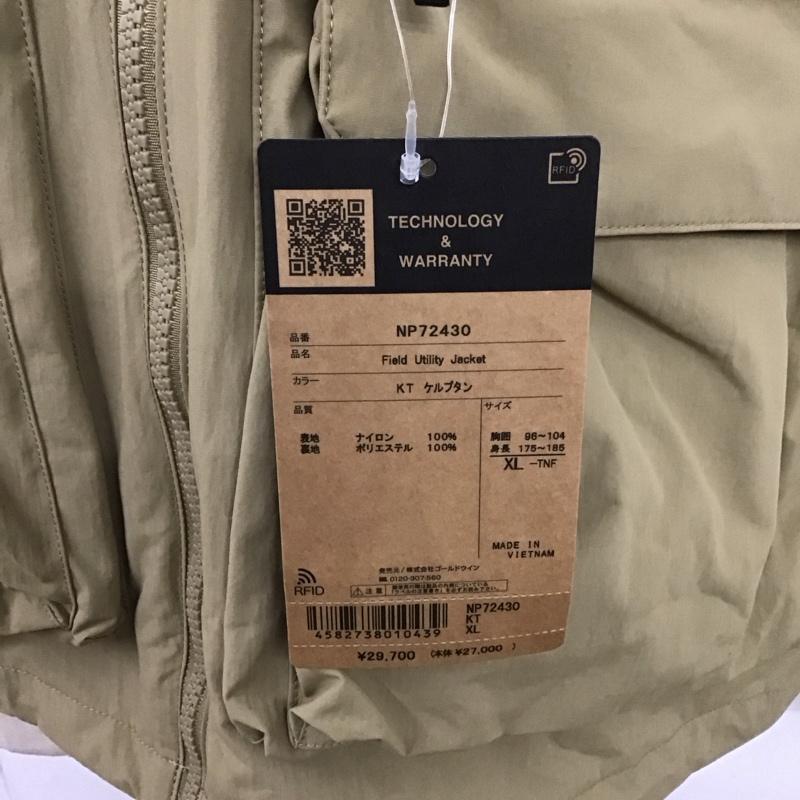 ザノースフェイス THE NORTH FACE ジャケット、上着 ジャケット、ブレザー np72430 フィールドユーティリティジャケット ジップアップジャケット XL ロゴ、文字 ベージュ / ベージュ /  メンズ USED 古着 中古 10125640