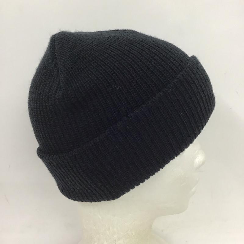カーハートダブリューアイピー Carhartt WIP 帽子 ニット帽 ビーニー ロゴ、文字 紺 / ネイビー /  メンズ USED 古着 中古 10125644
