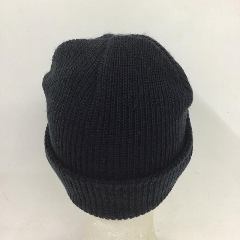 カーハートダブリューアイピー Carhartt WIP 帽子 ニット帽 ビーニー ロゴ、文字 紺 / ネイビー /  メンズ USED 古着 中古 10125644