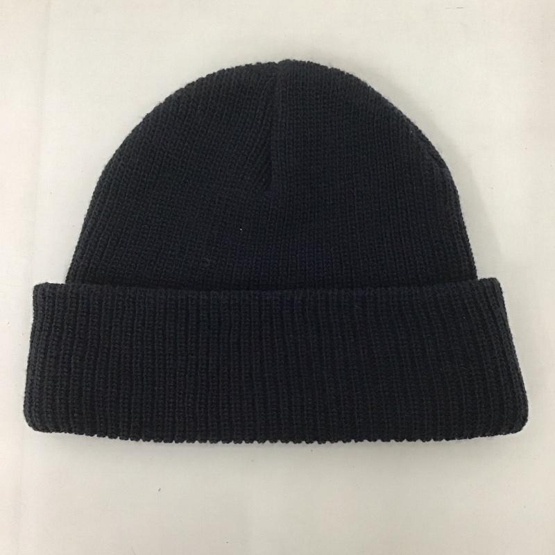 カーハートダブリューアイピー Carhartt WIP 帽子 ニット帽 ビーニー ロゴ、文字 紺 / ネイビー /  メンズ USED 古着 中古 10125644